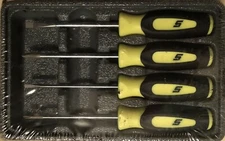 *NEW* Snap-on Mini Screwdriver Set SGDX40BHV *Hi-Viz YELLOW SOFT HANDLES* ~ NEW!