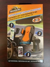 ARMOR ALL Car 360 Rotation Phone/GPS Holder SUCTION MOUNT Windshields Air Vents