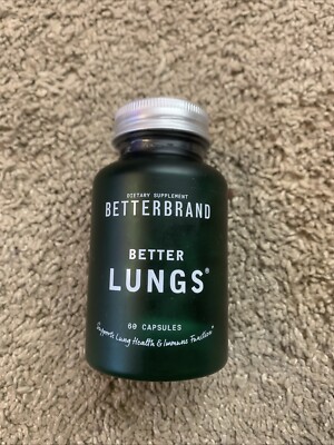 Betterbrand Better Lungs Daily Respiratory Health Supplement 60 Capsules 01/2026