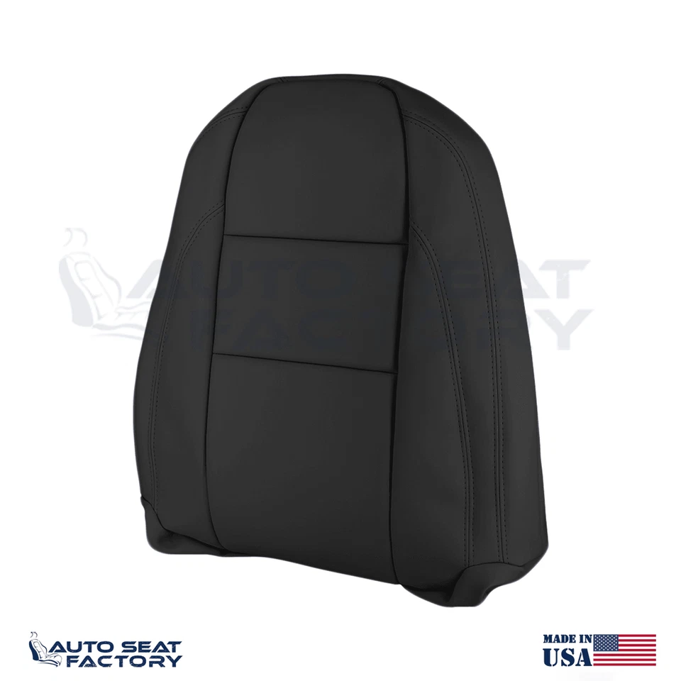 Fundas de asiento de vinilo negras superiores e inferiores izquierda y derecha Volvo C70 2007-2010 Foto 3 de 4