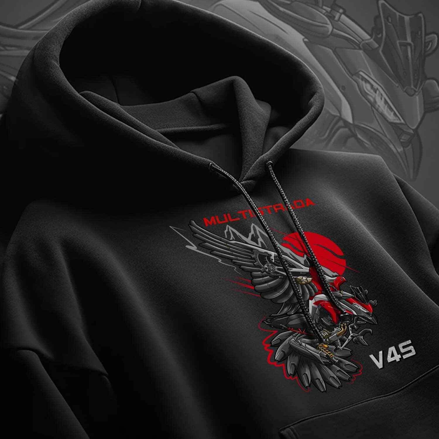 Ducati Multistrada V4 Motorcycle Hoodie Pullover for Riders