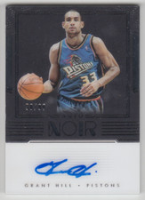 2017-18 Panini Noir Grant Hill #ANC-GH Noir Color Autograph Acetate Auto /99