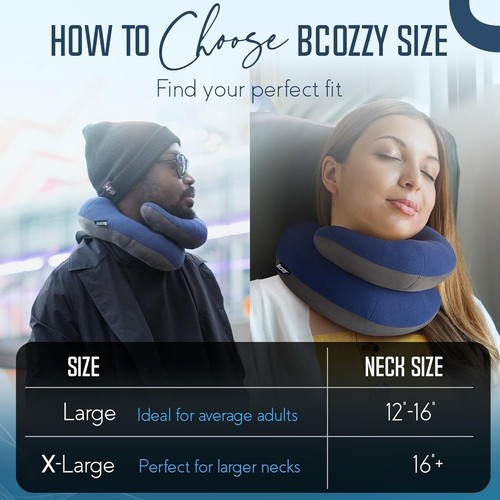 Travel Neck Pillow Polyester Large Double Support Adjustable for Flights Car Use - Picture 7 of 9
