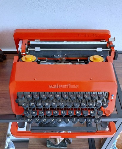 Ettore Sottsass Olivetti Italien 1969 -maschine Schreiben Modell Valentine + Anl - Afbeelding 4 van 16