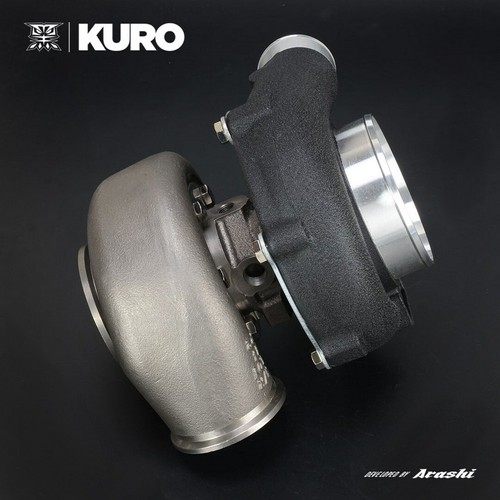 KURO Ball Bearing 4" GT3076R HKS GT3037 Turbo 1.01 A/R Twin Scroll V-band 525 HP - Picture 5 of 6