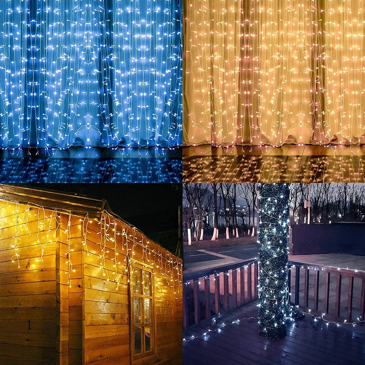 Curtain string sale lights with remote