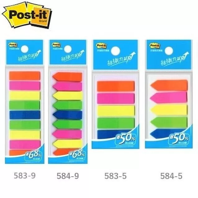 3M Post-it Flags Colors Bookmark Point Sticky Note Plastic Paper Index  (Select)