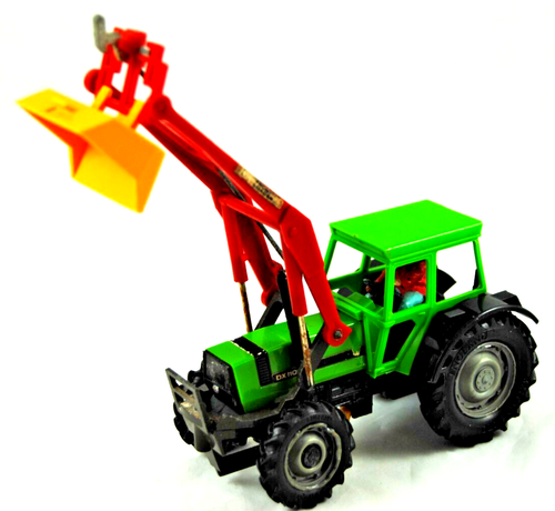 Unique 1:32 Britains 9574 FRONT LOADER For FARM Tractors w 3 Loading ATTACHMENTS - Picture 7 of 22