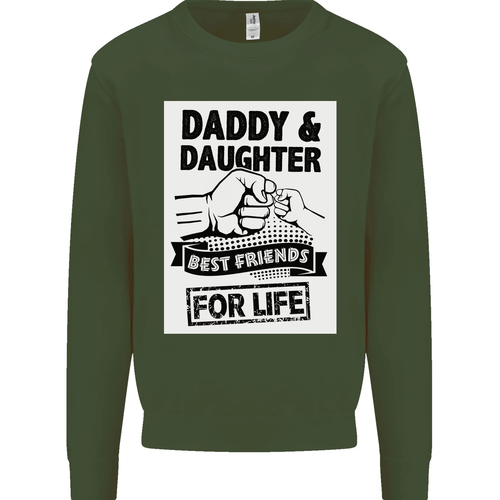 Dad & Daughter Best Friends Father's Day Kids Sweatshirt Sweater - Picture 39 of 87