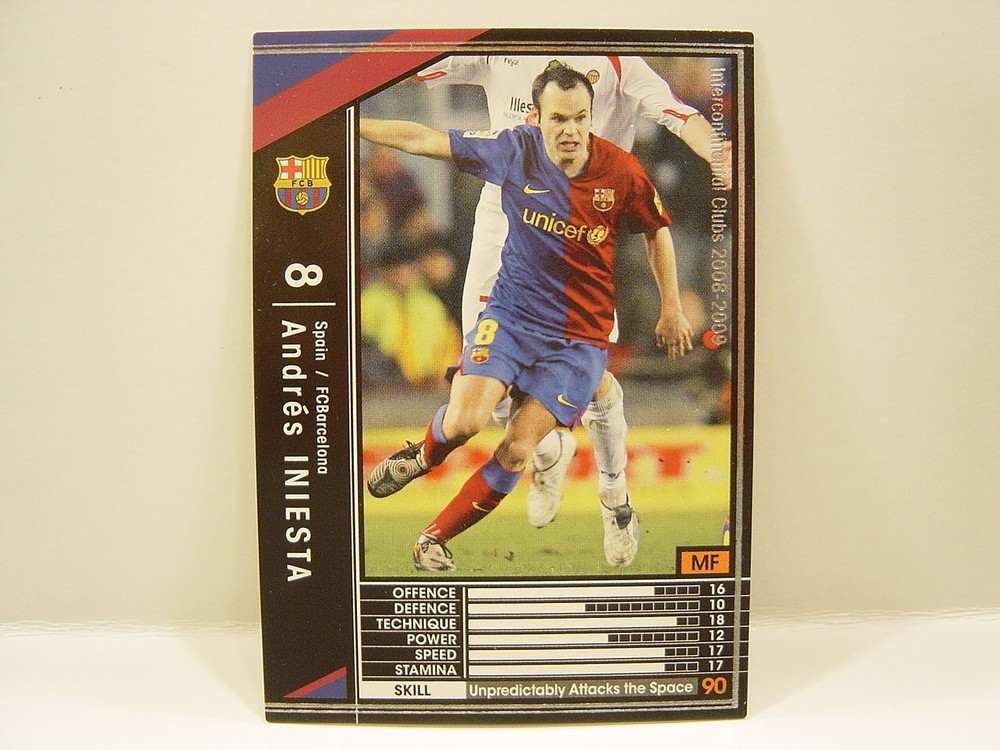 Panini WCCF 2008-09 Andrés Iniesta Luján 1984 Spain　No.8 FC Barcelona Liga #297