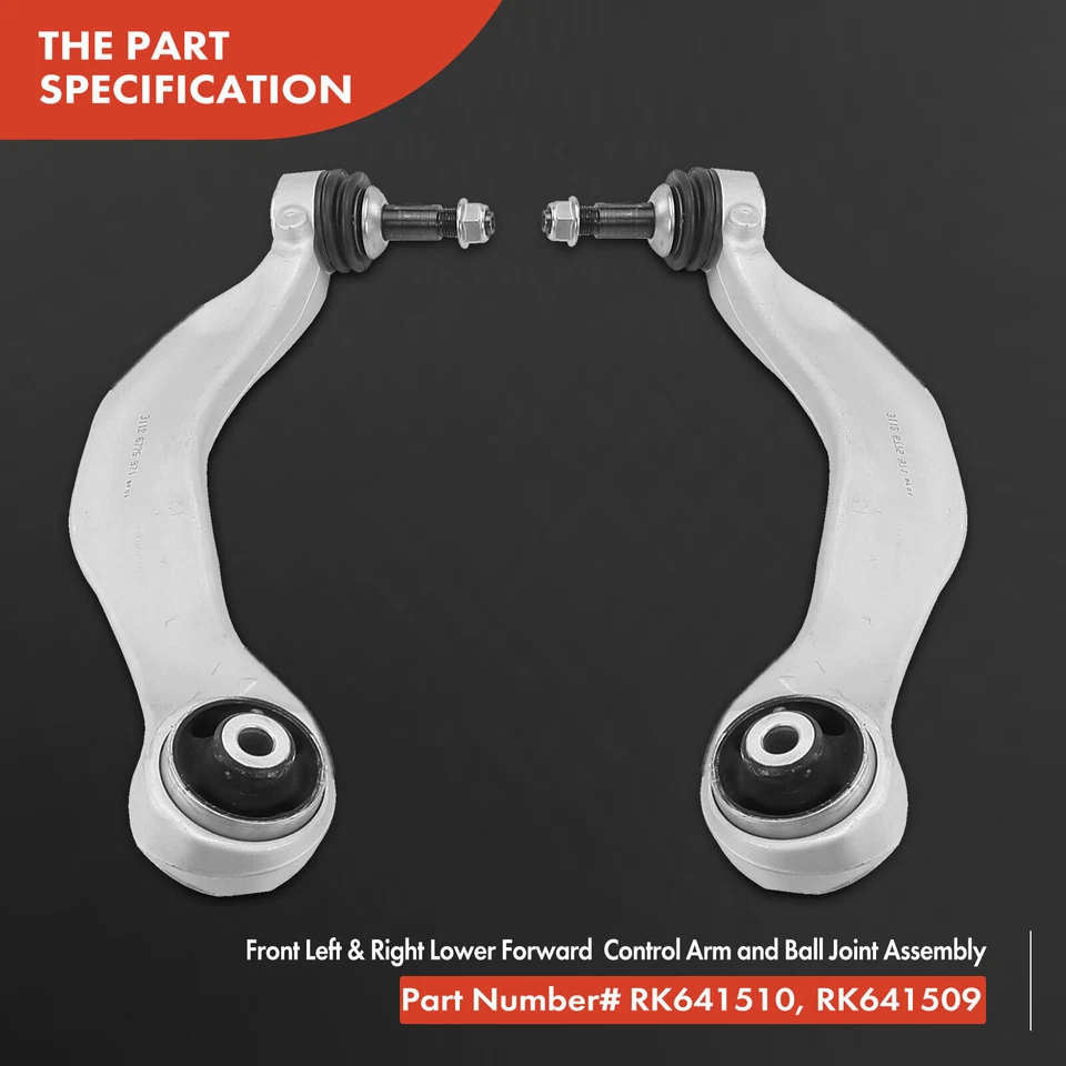 Conjunto de brazo de control delantero y rótula 12 piezas barra estabilizadora enlace para BMW 528i 535d 535i Foto 4 de 4