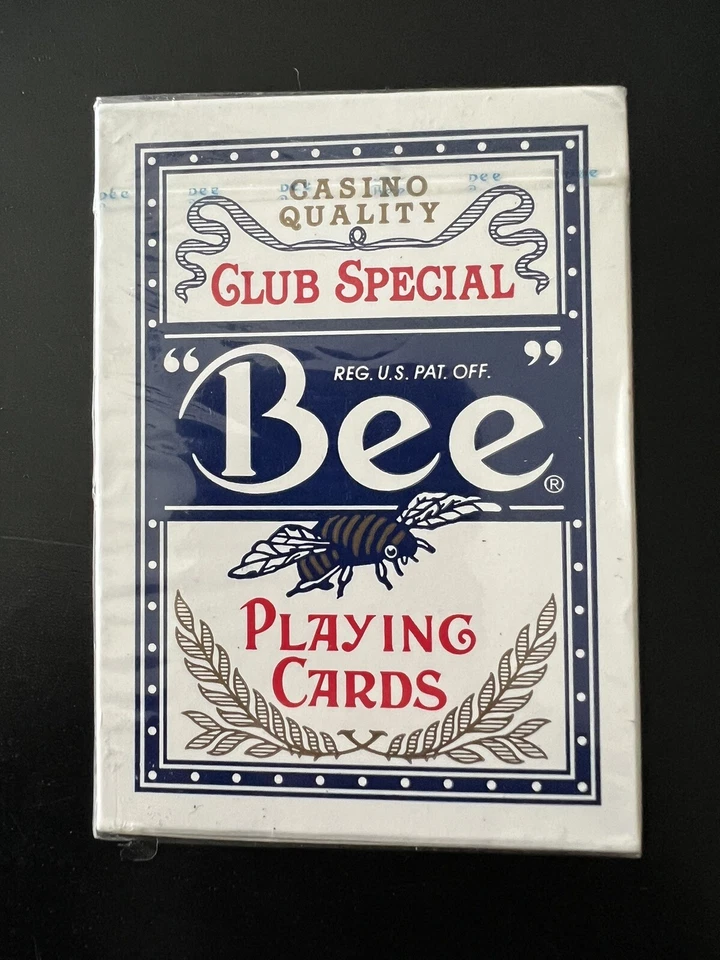 PACK 12 JEUX DE CARTES BEE CLUB SPECIAL NUMERO 92 A DOS ROUGE ET BLEU