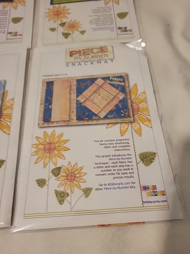 Crafts Lot Of 4 Kits Piece By Number Snack Mats - Picture 4 of 6