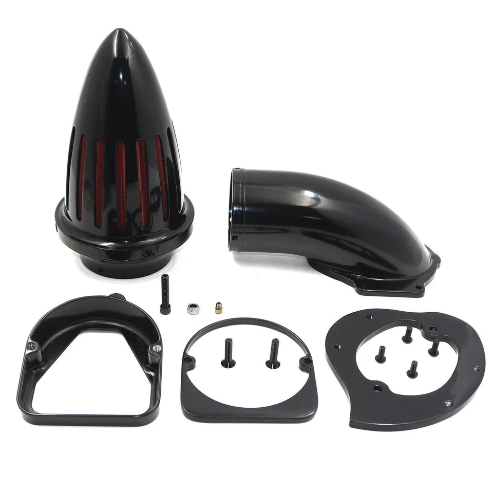 Kit de admisión de filtro de aire negro brillante Bullet para Honda Shadow Spirit Ace 750 98-13 Foto 2 de 4