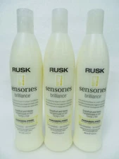 RUSK BRILLIANCE LEAVE IN CONDITIONER PARABEN FREE 13.5 OZ  (Lot of 3)
