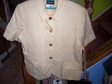 REQUIREMENTS Pretty Yellow (made in USA) Rayon/Linen Two-Piece Dress -SIZE 16/18