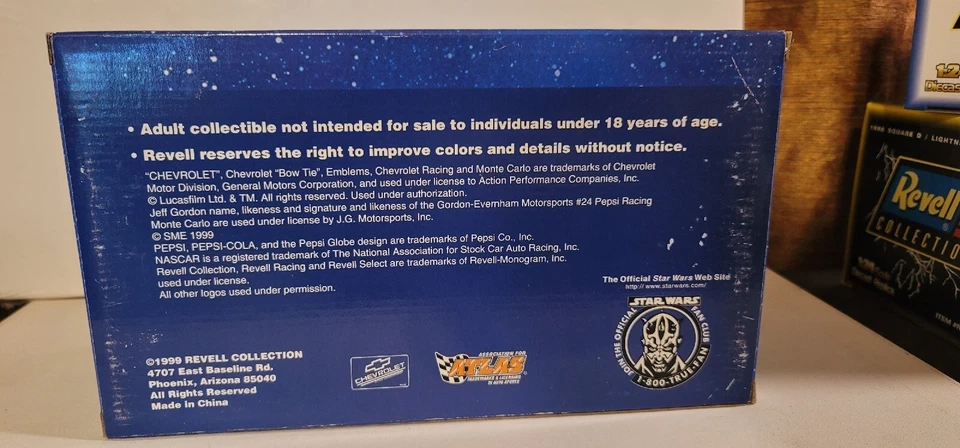 Jeff Gordon Star Wars 1999 Revell Pepsi Chevrolet Monte Carlo 1:24 ~ NWT MIB - Image 3 of 4