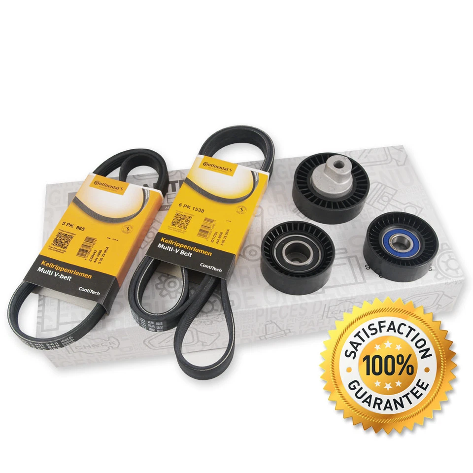 CONTI KEILRIPPENRIEMEN SPANNROLLE UMLENKROLLE FÜR BMW 3er E46 5er E39 6-ZYL -02