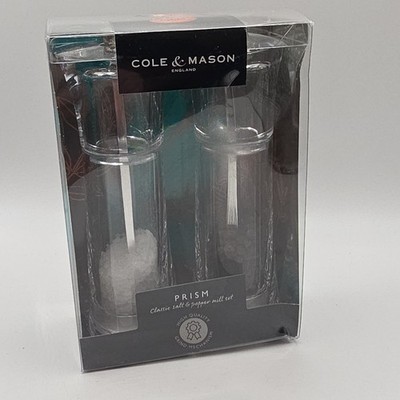 Cole & Mason England Prism Classic Salt & Pepper Grinder Mill Set New In Package