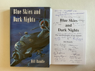 "Blue Skies And Dark Nights” Signed Author 20 WW2 RAF Bomber Command Veterans
