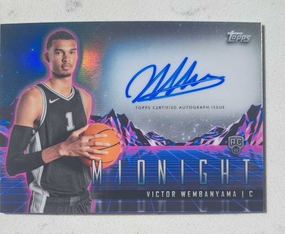 2023-24 Topps Midnight VICTOR WEMBANYAMA Horizon Rookie ON CARD Auto SP RHS-VW