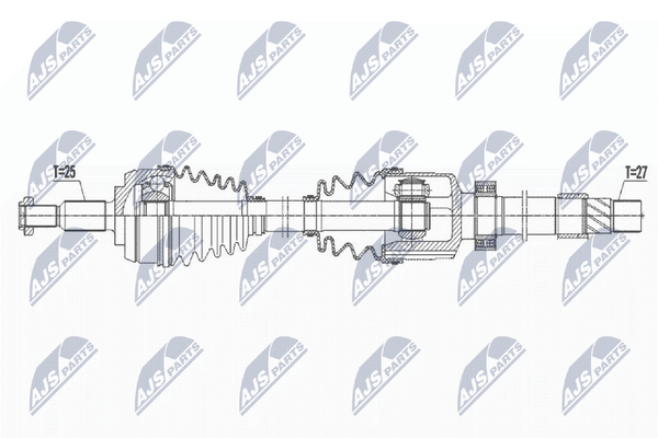 Nty Antriebswelle NPW-RE-167 FüR Renault Megane 4 B9A K9A Tce 130 B9MR K9MR 205-image