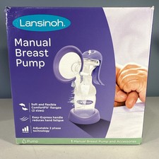 Lansinoh Manual Breast Pump for Breastfeeding - Brand New