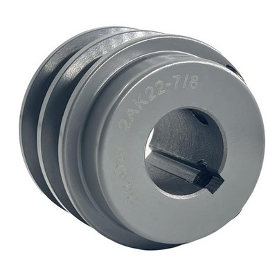 2AK22-7/8 Double Groove V Belt Pulley 7/8 Inch Bore 2.25'' OD,V Belt Sheaves Cast