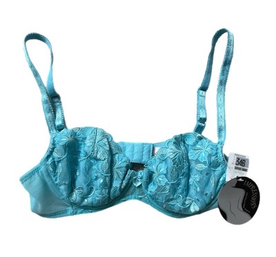 Vintage 90 s Turquoise Lace Bra 34B Lingerie By Impressions New With Tags