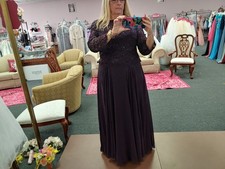 Marsoni Wine colored formal dress, long, embellished top