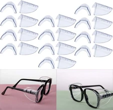 Hub’s Gadget 12 Pairs Safety Eye Glasses Side Shields, 12 Pair (Pack of 1) 