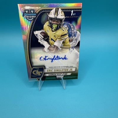 2024 Bowman University Chrome - Autographs Eric Singleton Jr Refractor Auto /299