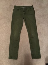 Prana Kara Women  s Olive Green Denim Tapered Pants , Size 8