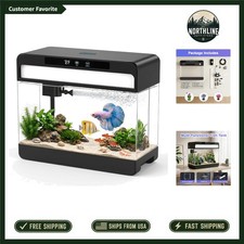 Complete 3 Gallon Beta Smart Aquarium with Oxygenation Adjustable LED Lighting