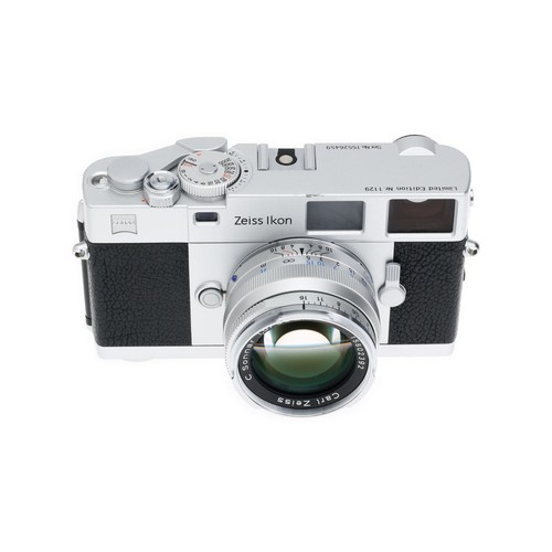 Appareil photo télémétrique argentique 35 mm Zeiss Ikon édition limitée avec objectif 50 mm F1,5 argent