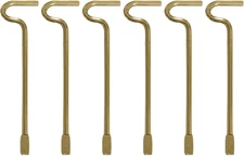 6 Pack Interior Emergency Keys for Bathroom or Bedroom Door Lock