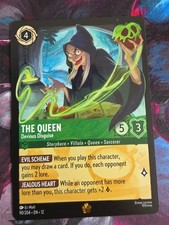 The Queen Devious Disguise Legendary Lorcana Non Foil NM 90/204