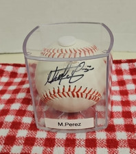 MARTIN PEREZ MINNESOTA TWINS SIGNED AUTOGRAPHED M.L. BASEBALL COa AUCT#13793