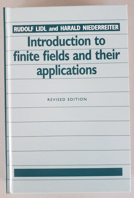 #ad Finite Fields and Their Applications Lidl 1994 Hardcover NEW Invoice $55.00