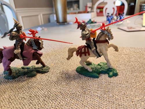 Britains 15th Century Swoppet Knights - Two Complete Mounted