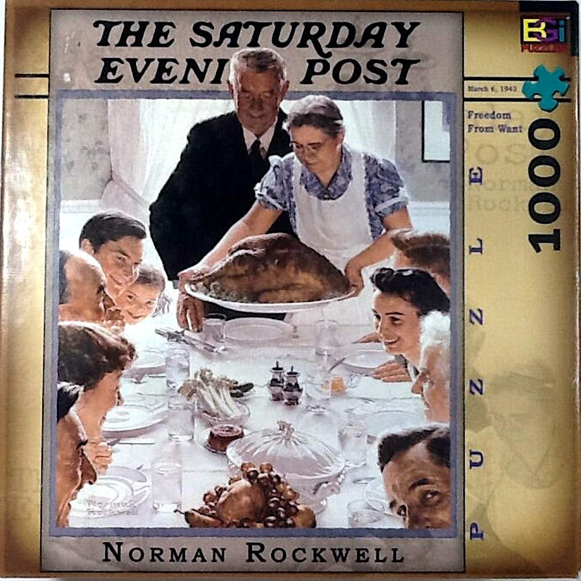 Freedom From Want Saturday Evening Post Mar 6, 1943 Rockwell 1000