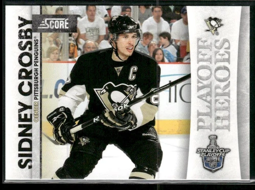 2010-11 Score Sidney Crosby Playoff Heroes #4 Pittsburgh Penguins