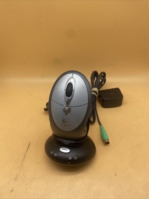 Logitech M-RAK89B Cordless Click Plus Optical Mouse w/Charger
