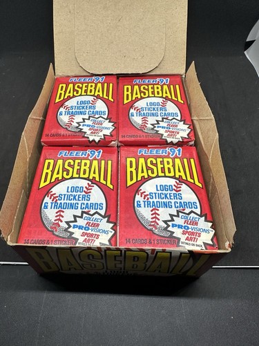 1991 Fleer Baseball Cards Open Box - 30 Packs