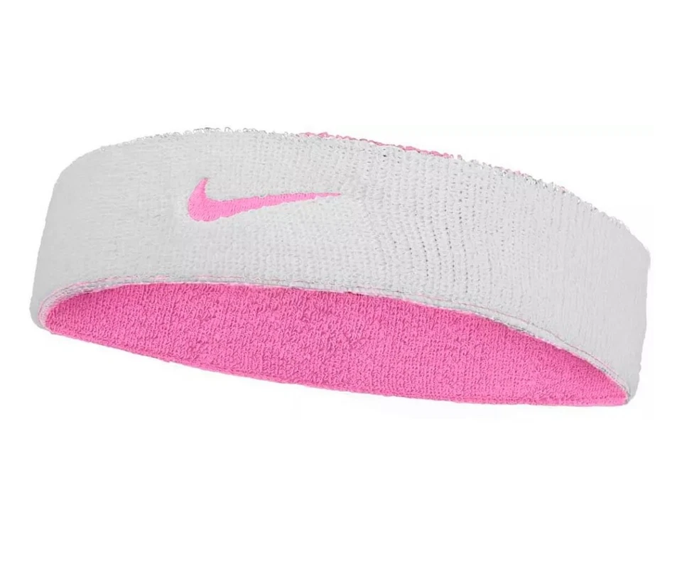 Diadema reversible Nike ¡¡NUEVA!! Embalaje original Nike lindo rosa y blanco Foto 2 de 2