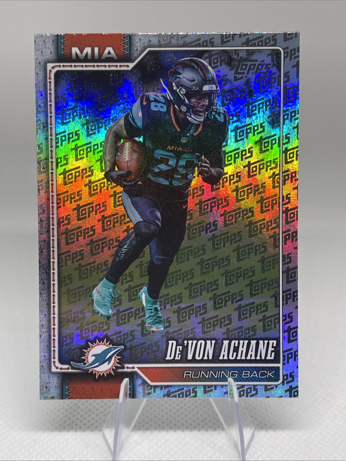 2026 Topps Flagship Football - De'Von Achane Miami Dolphins Topps Foil Fanatics