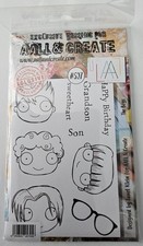 Aall and Create stamp The Boys A6 Used Destash Craftroom clearout