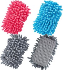 4 Pieces Dry Erase Eraser Microfiber Shag Washable Whiteboard Eraser