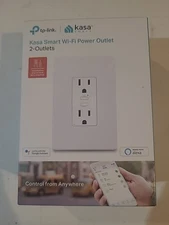 TP-Link Kasa Smart KP200 - Kasa Smart Plug, In-Wall Smart Home Wi-Fi Outlet