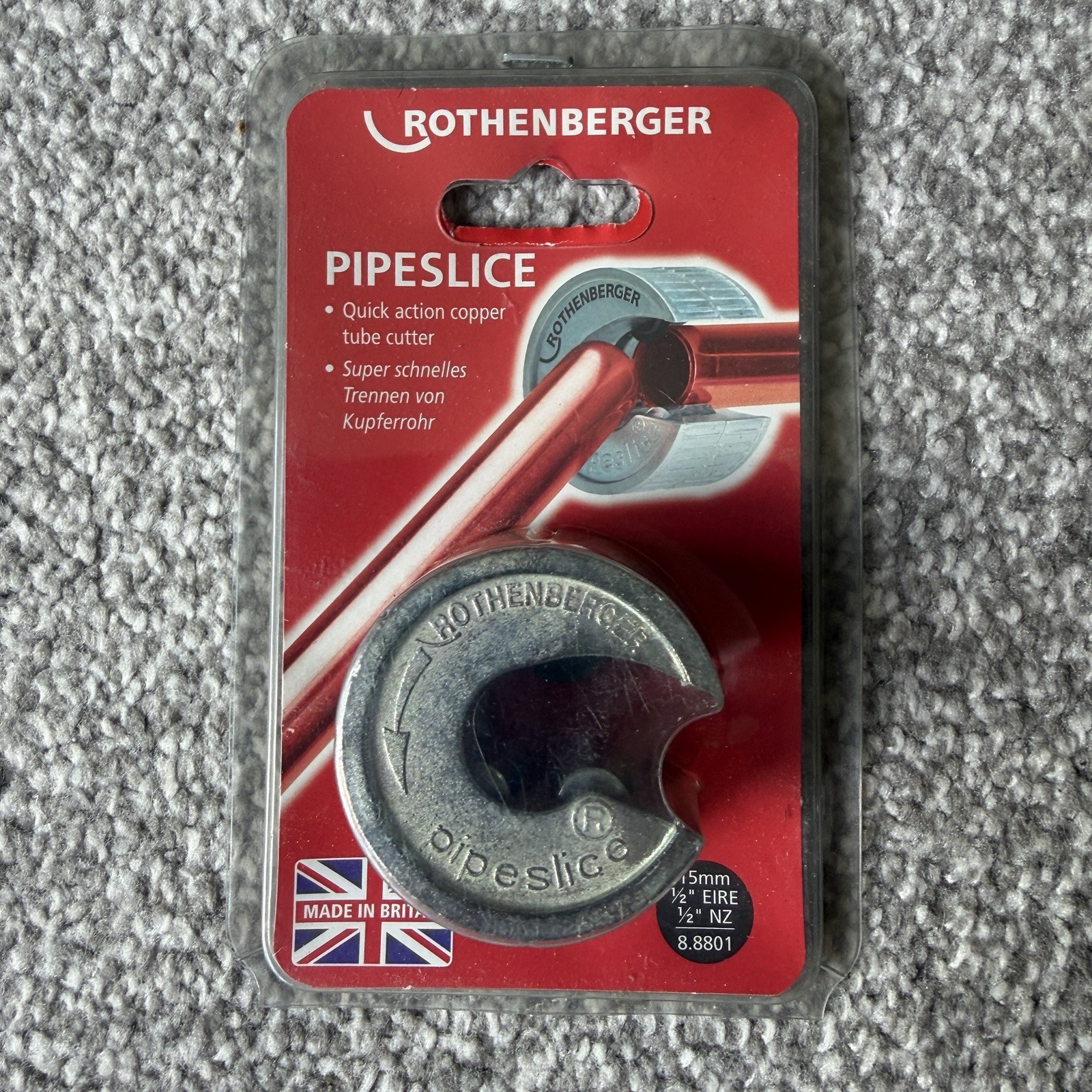 Rothenberger Pipeslice Tube Copper Pipe Cutter 15mm